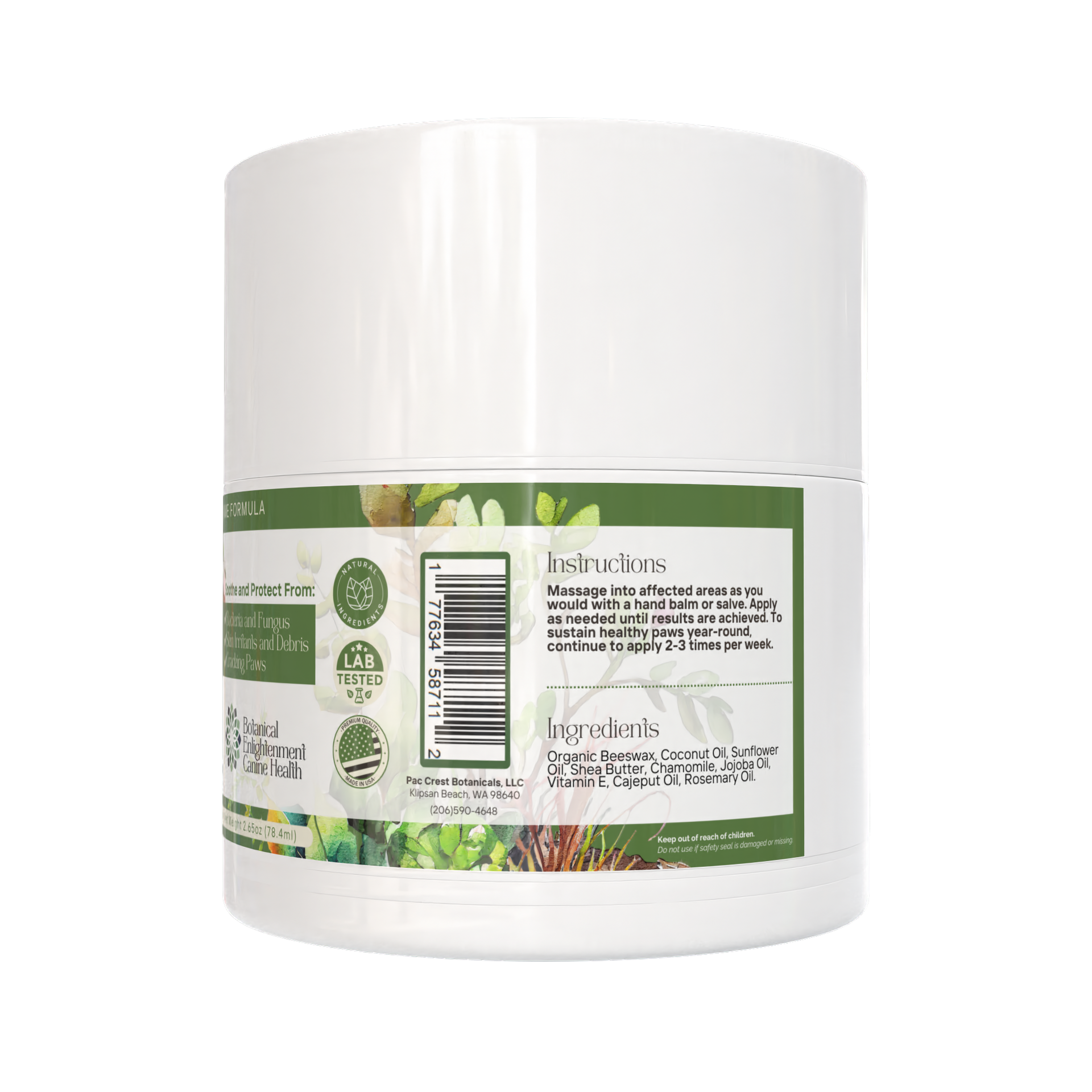 A single green leaf against a white background.